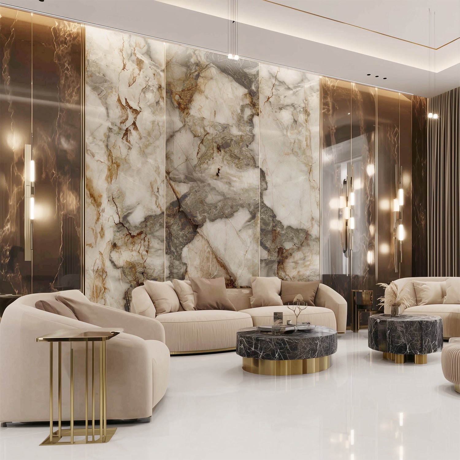 Modern Living Room Accent Wall